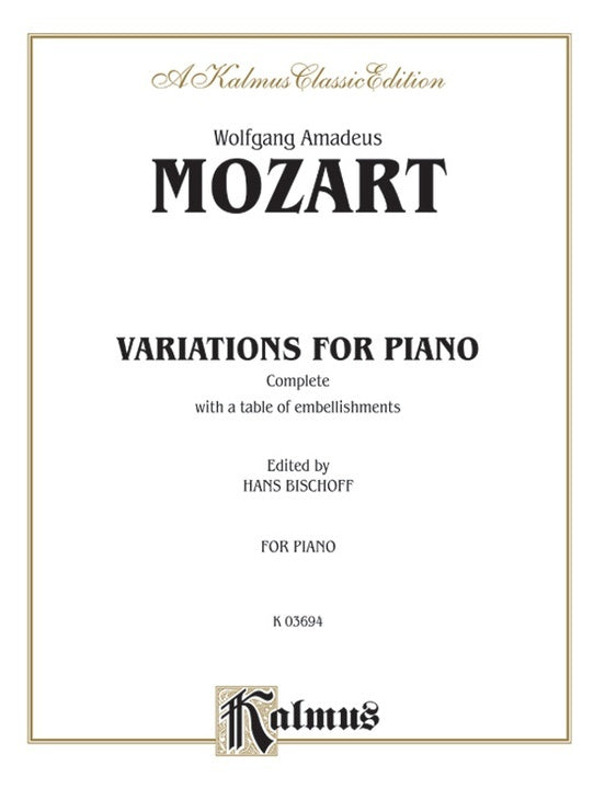 Variations Complete Piano Sheet Music