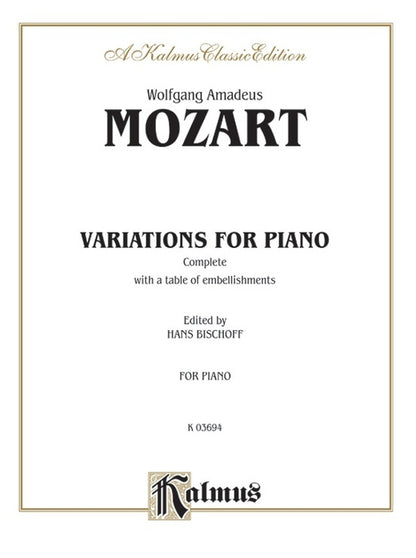 Variations Complete Piano Sheet Music