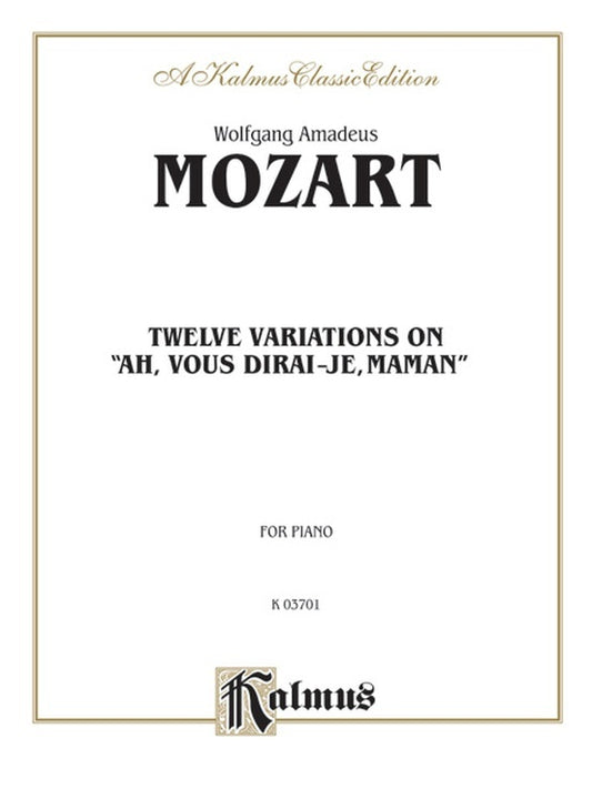 Varahdirais Je Maman Piano Sheet Music