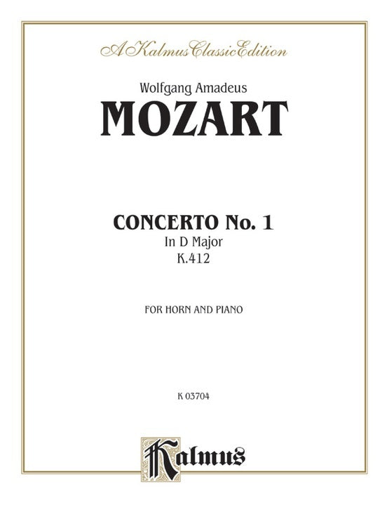 Horn Concerto No 1 K412