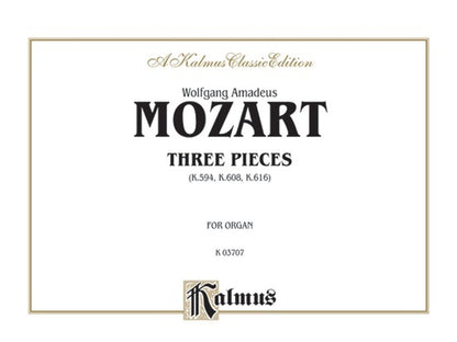 3 Pieces K594 Organ Sheet Music