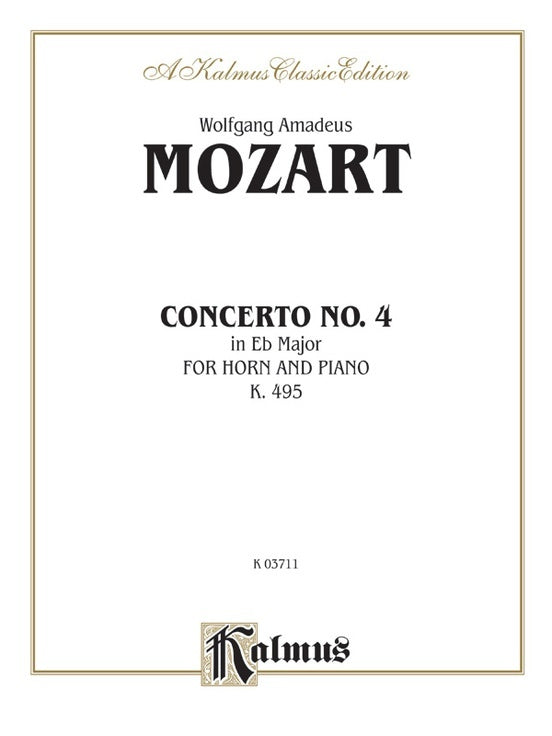 Horn Concerto No 4 K495