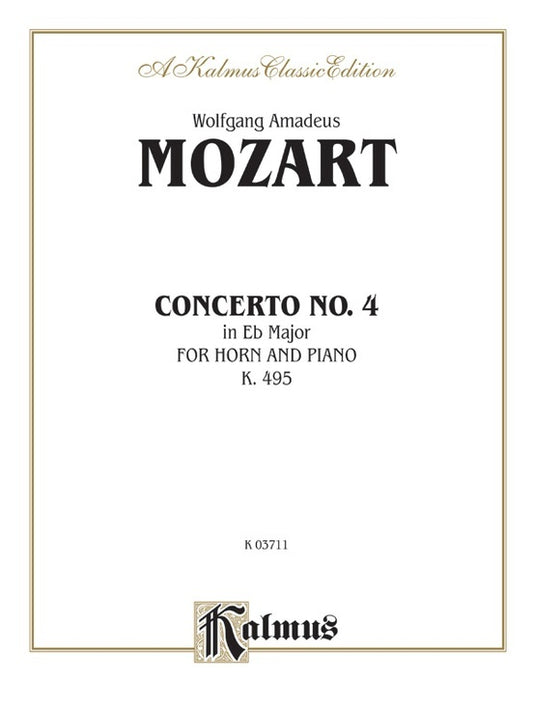 Horn Concerto No 4 K495