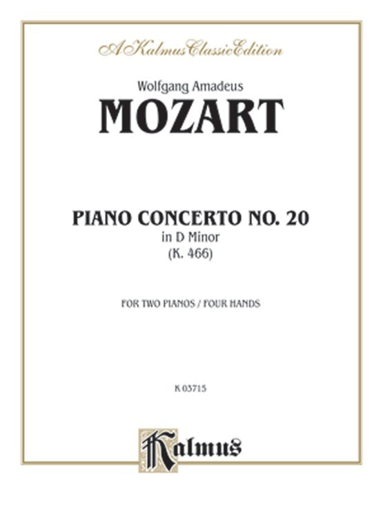 Piano Concerto No 20 K466 2P4H