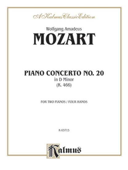 Piano Concerto No 20 K466 2P4H