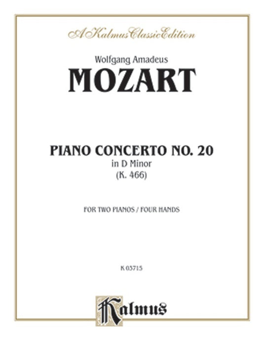 Piano Concerto No 20 K466 2P4H
