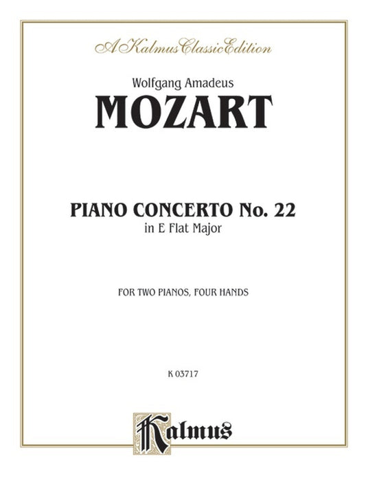 Piano Concerto No 22 K482 2P4H