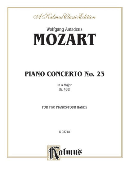 Piano Concerto No 23 K488 2P4H