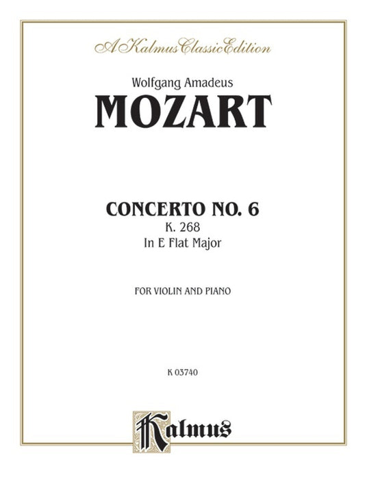 Violin Concerto No 6 K268 Sheet Music