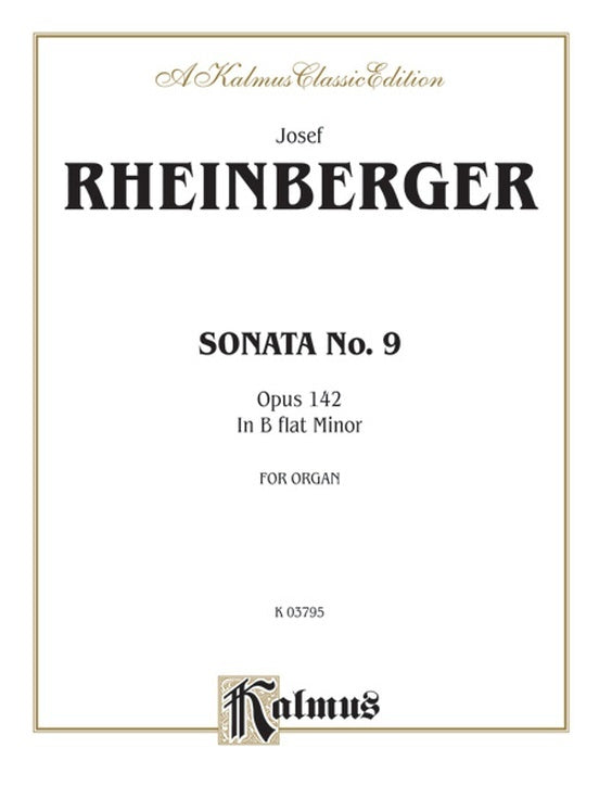 Sonata No 9 for Organ Sheet Music