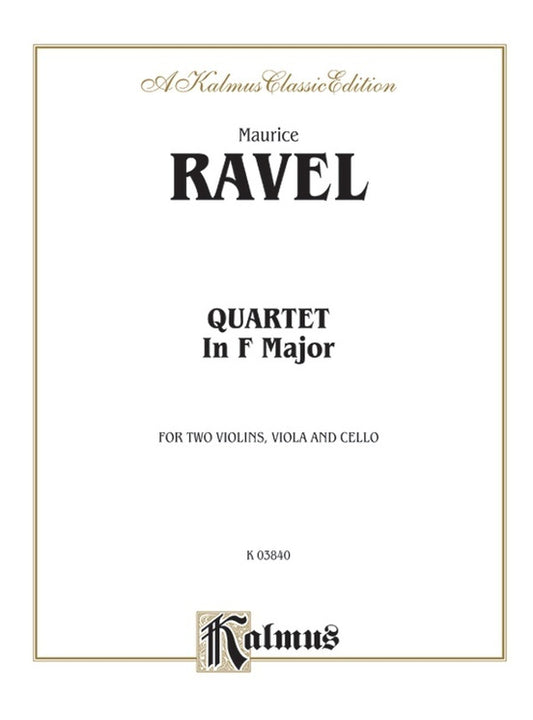 String Quartet in F Major - Chamber Sheet Music