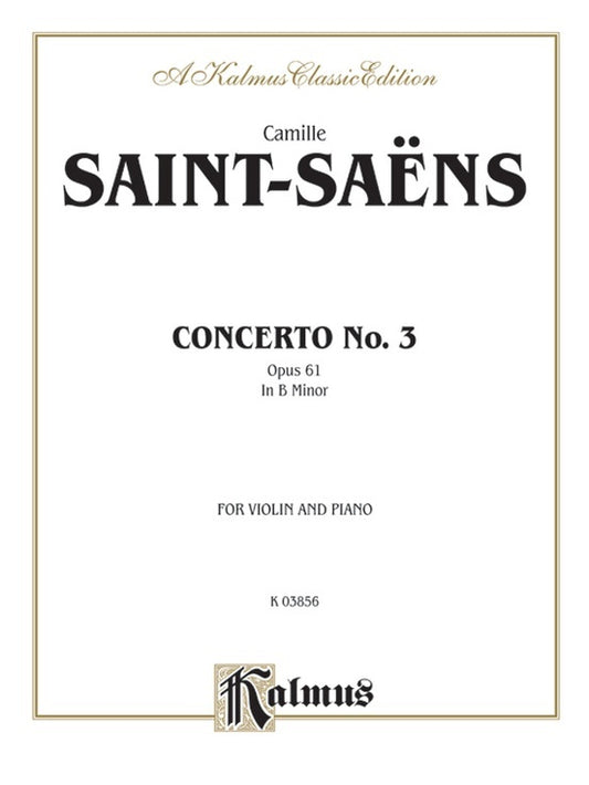 Violin Concerto No 3 Sheet Music