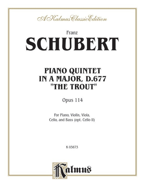 Trout Quintet Op 114 - Chamber Sheet Music