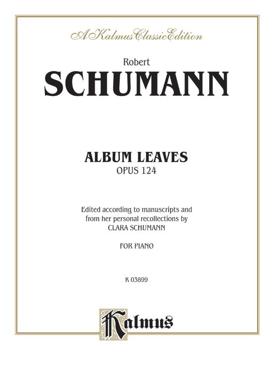 Album Leaves Op 124 Piano Sheet Music