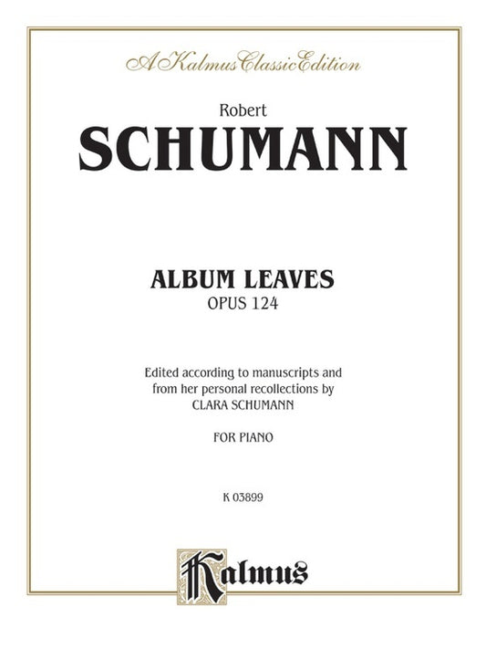 Album Leaves Op 124 Piano Sheet Music