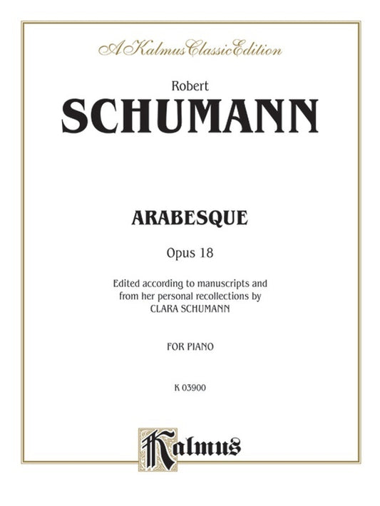 Arabesque Op 18 Piano Sheet Music