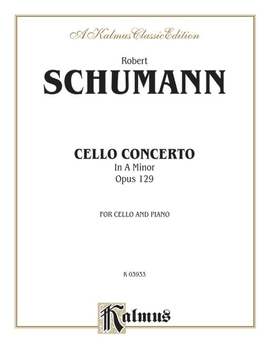 Cello Concerto Op 129 Vc