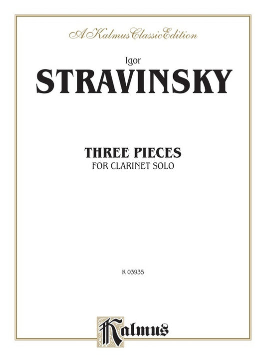 Pieces 3 Clarinet Solo