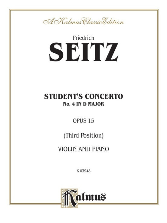 Students Concerto No 4 for Violin Sheet Music
