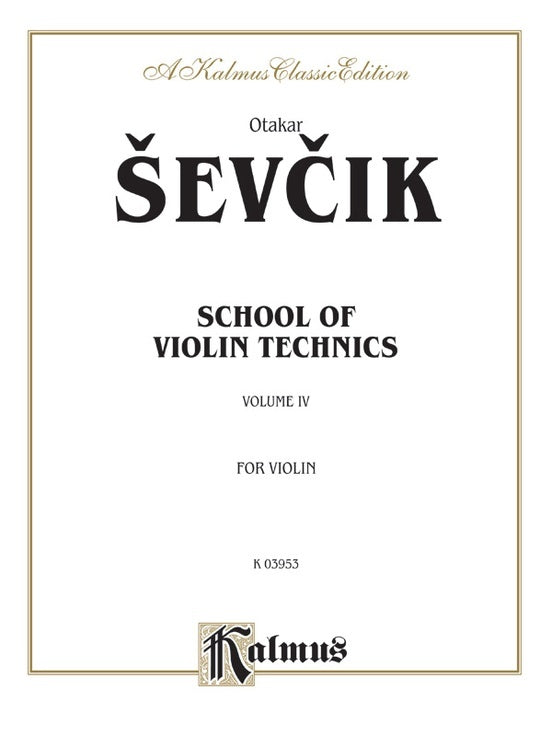 School Of Violin Technique Book 4