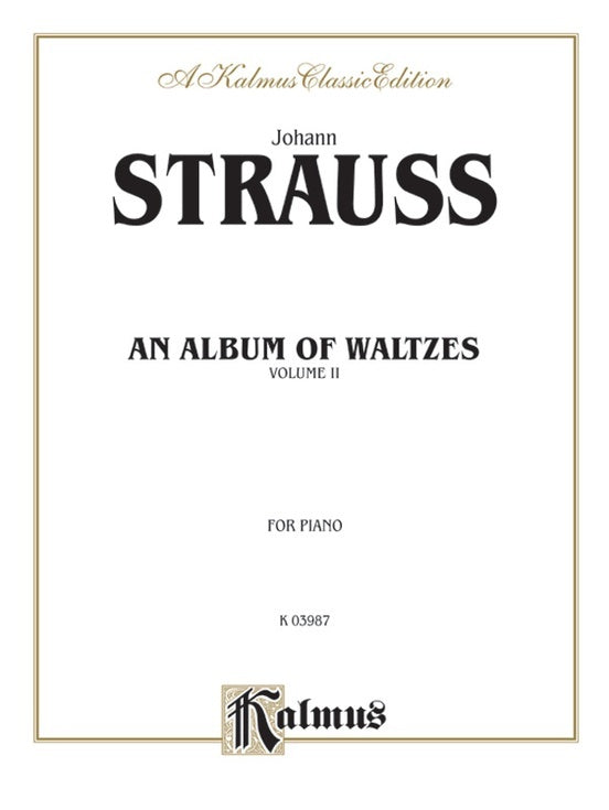 Strauss Waltzes Book 2 Piano Sheet Music