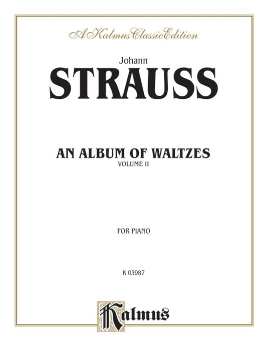 Strauss Waltzes Book 2 Piano Sheet Music