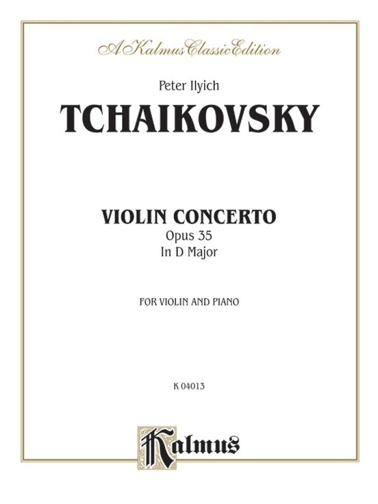 Violin Concerto Op 35 Sheet Music