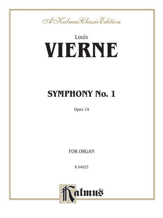 Symphony No 1 for Organ Sheet Music
