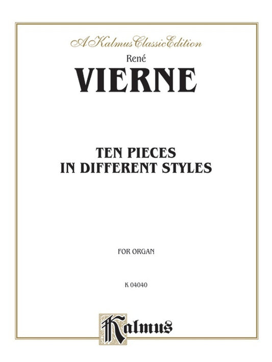 Pieces 10 Organ