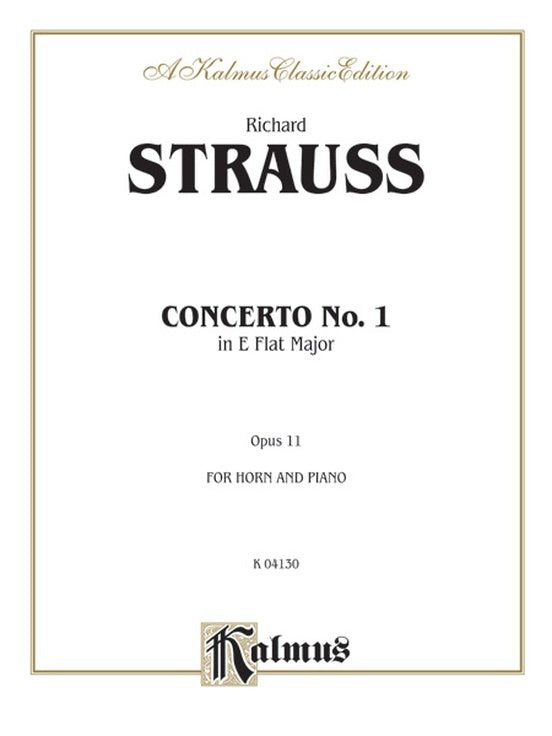 Horn Concerto No 1 In E-Flat Major Op 11 Horn/Piano