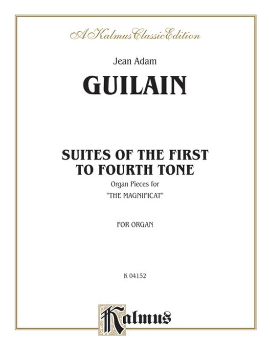 Suites on the 1st to 4th Tone Organ Sheet Music