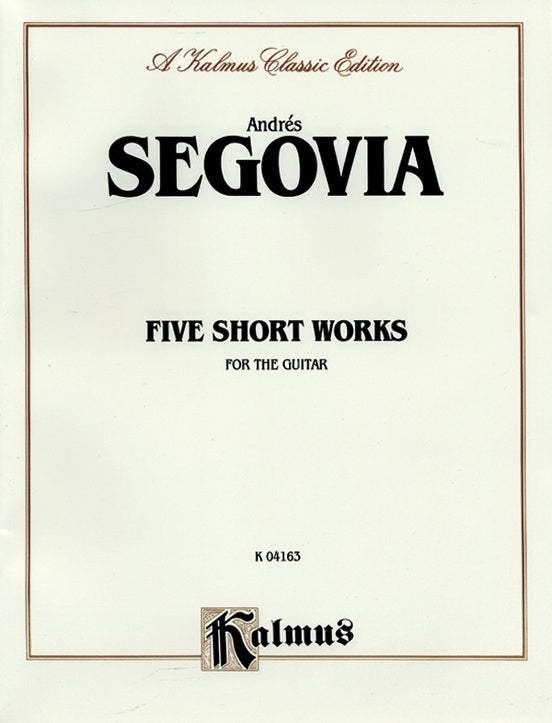 Short Works 5 For Guitar