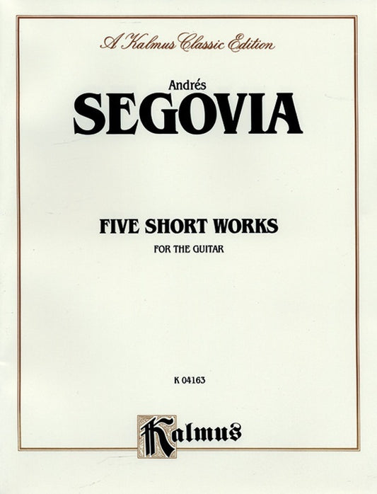 Short Works 5 For Guitar
