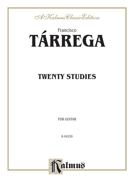 Studies 20 for Guitar Sheet Music