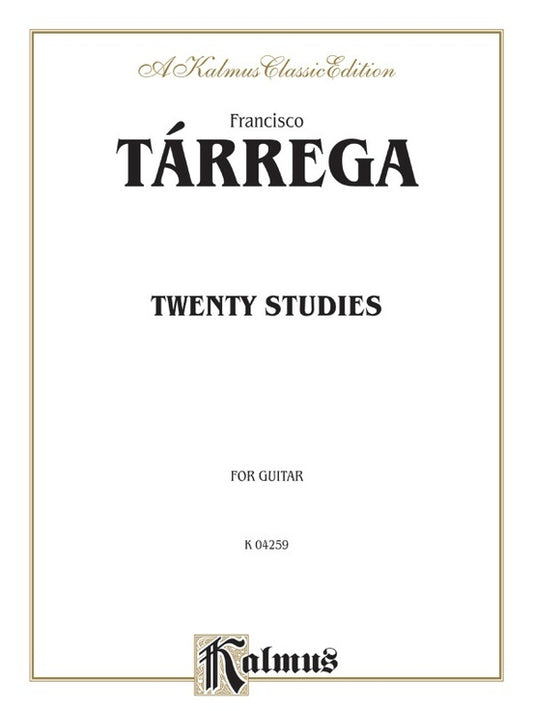 Studies 20 for Guitar Sheet Music