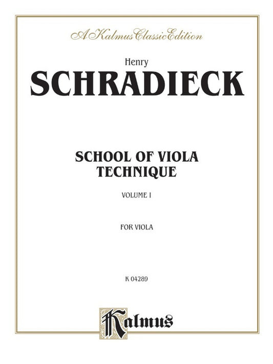 School Viola Technique Book 1