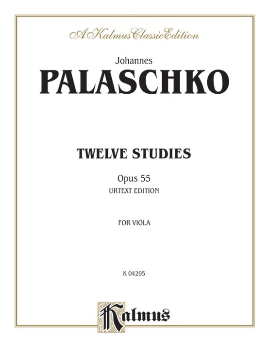 Studies 12 Op 55 Viola Sheet Music