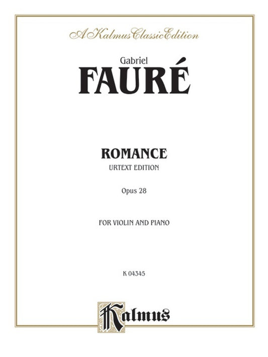 Romance Op 28 Violin/Piano