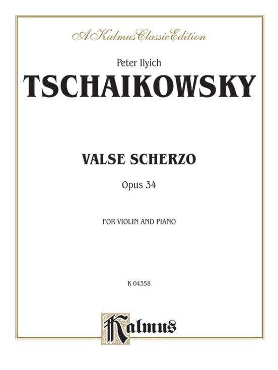 Valse Scherzo Violin Sheet Music