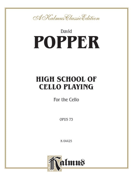 Popper High School Of Cello Playing Op 73