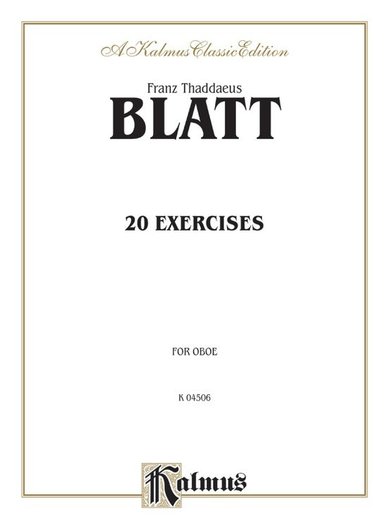 Exercises 20 For Oboe