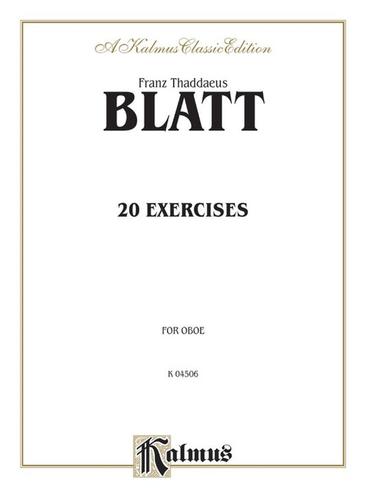 Exercises 20 For Oboe