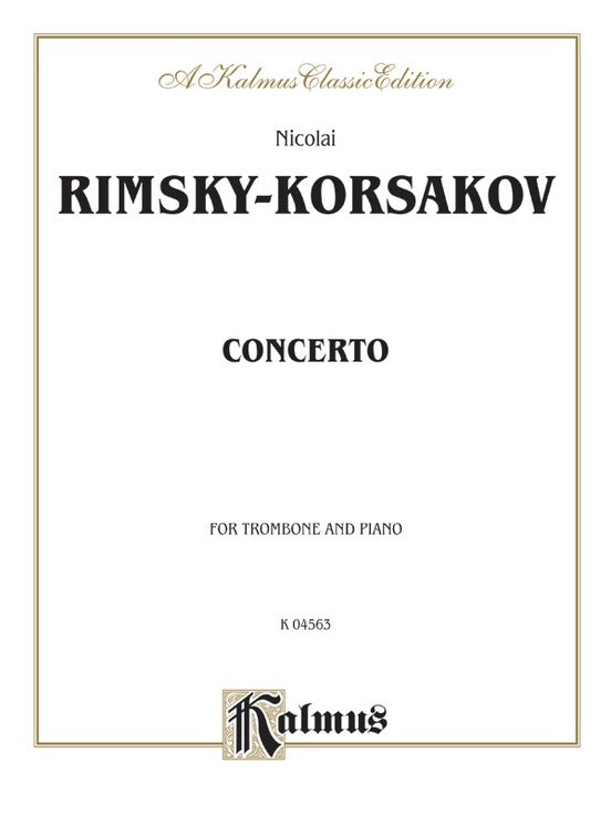 Trombone Concerto TRB Sheet Music