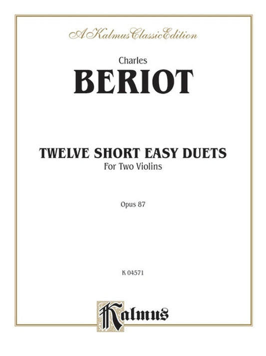 Short Easy Duets 12 Op 87 2 Violin