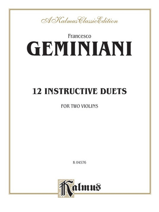 Instructive Duets 12 For Violin