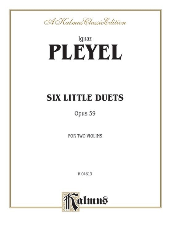 6 Little Duets Op. 59 for 2 Violins