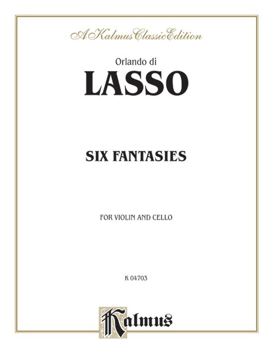 6 Fantasies for Violin and Cello Sheet Music