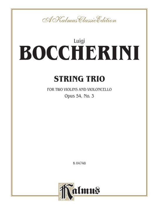 String Trio Op 54 No 3 Chamber Sheet Music