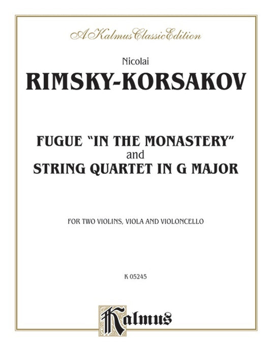 Fugue String Quartet G Score/Parts