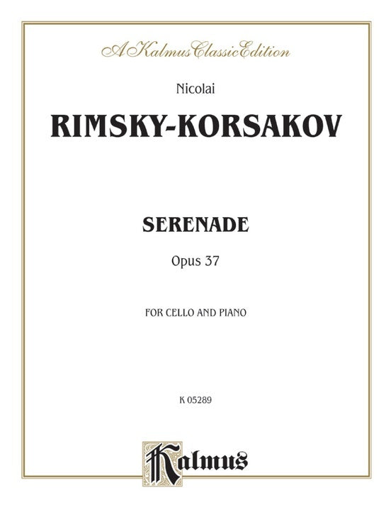 Serenade Op 37 Vc/Piano